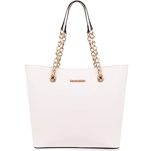 Image of Handbags for Women Chain Shoulder Vegan Leather Tote Bag Top Handle Handbag