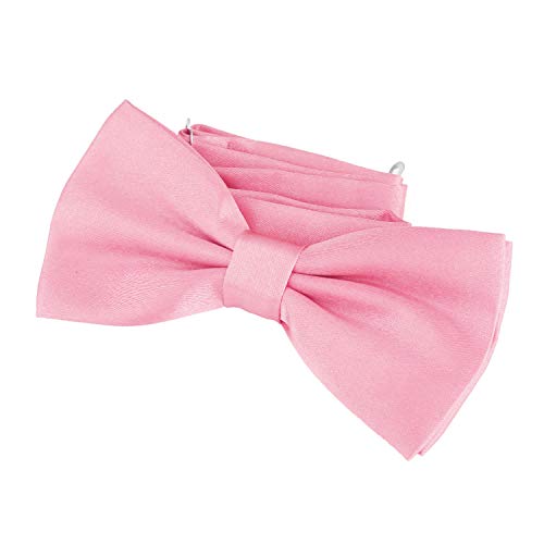DonDon Gravata homem elegante com gancho nó e ajustável, Rosa Ii