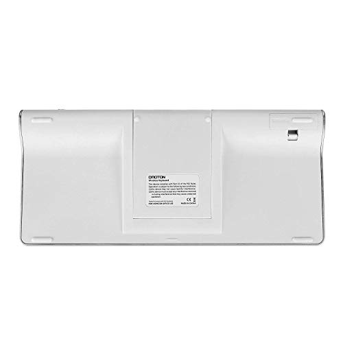 OMOTON Tastiera Bluetooth Wireless per iPad - Ultrasottile con Supporto Estraibile - Compatibile con iPad PRO, iPad Air, iPad Mini e Tutti i Tablet Apple [Bianco]