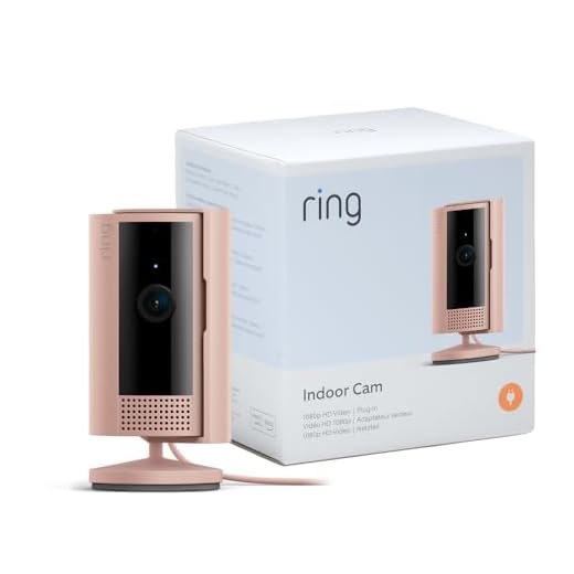 Ring Caméra intérieure (Indoor Camera 2e gén.) | Caméra de surveillance wifi sur secteur pour animaux, vidéo HD 1080p, audio bidirectionnel, cache de confidentialité | Essai Ring Home gratuit 30 j.
