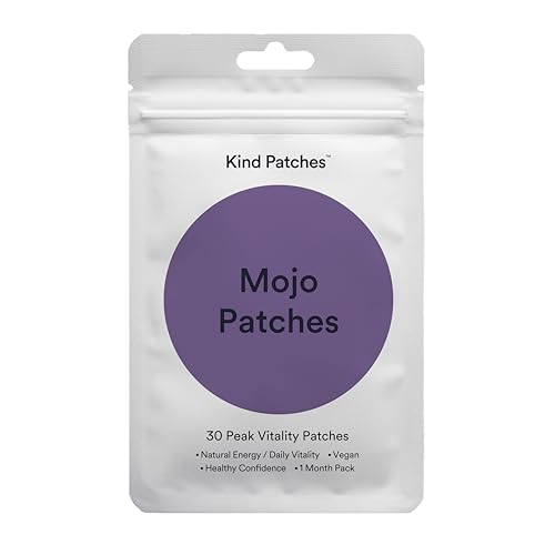 Kind Patches Mojo Patches with Tongkat Ali Extract Zinc Picolinate Pomegranate Extract and Boron Picolinate - 30 Count