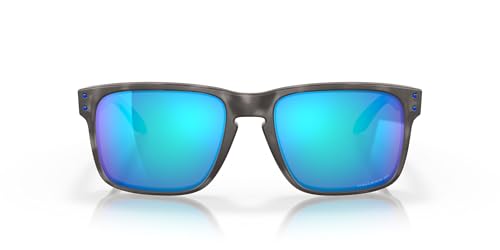 Oakley Man Sunglasses Matte Black Tortoise Frame, Prizm Sapphire Polarized Lenses, 57MM