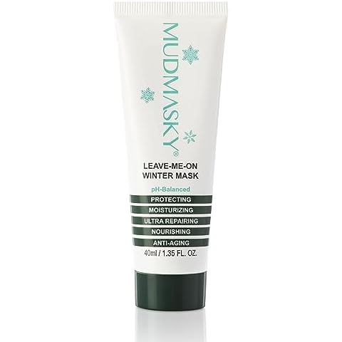 MUDMASKY Leave-Me-On Winter Mask – Face Moisturizer for Dry Skin, Hydrates, Nourishes & Protects – Lavender Scent – 1.35 FL. OZ – Winter Skincare & Intense Repair – Cold Weather Protection Cover