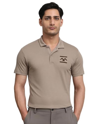 Image of MUFTI White Solid Polo T-Shirt