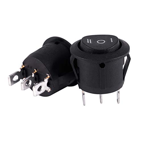 KELING 2 x AC 6A / 250V 10A / 125V 3 pin SPDT ON/OFF/ON 3 posizionatori rotativi