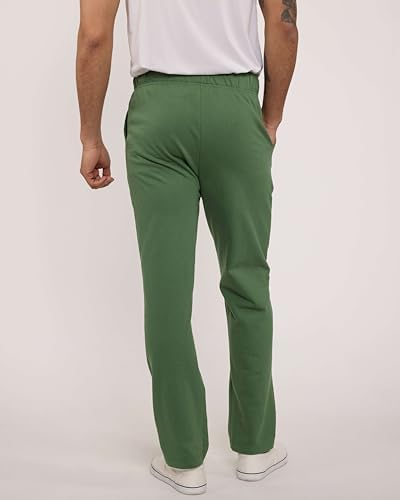 Real Essentials 3 Pack: Men's Tech Fleece Athletic Casual Open Bottom Sweatpants with Pockets (Available in Big & Tall)