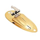 Gitarren-Jack-Platte Im Standard-Bootsstil, Goldfarbenes Metall, Strapazierfähiger Gitarren-Jack, Einfach zu Ersetzen, Schön Zum Austauschen