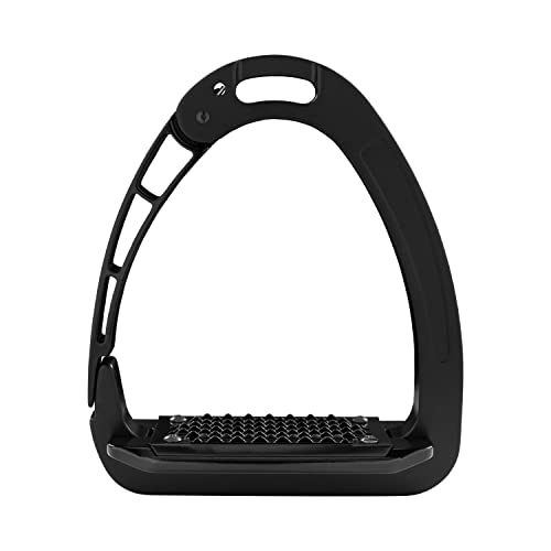 Acavallo Estribo de alumínio Arena Aluplus, tamanho único, preto