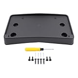 MOTOKU Front Bumper License Plate Bracket Mounting for Chevrolet Traverse 2013-2017 with Screws and Mounting Hardware