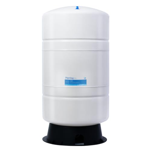 Image of iSpring T20M 20 Gallon Pre-Pressurized Tank for Reverse Osmosis (RO) Systems with 14 gallons of Water Storage Capacity, White