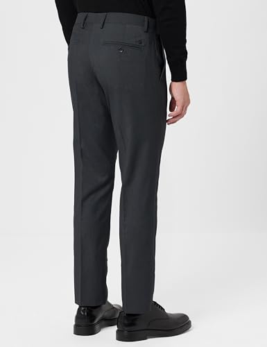 Image of Arrow Men Tapered fit Polyester SolidMid-Rise waistTrousers