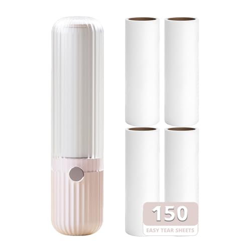 Sgdazo Compact Lint Roller with 150 Sheets - Portable Pet Hair Remover for Clothes, Furniture, and...