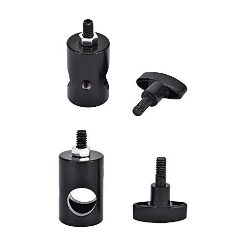 Kagyoku 2Pcs Light Stand Adapter Aluminum Rapid Adapter Convert With 1/4" Screw Dslr Mount Bracket Multi Functional Mount Bracket Adapter, Photo Studio, Light Stand Tip Boom Arm Photography Accessory #TOP5