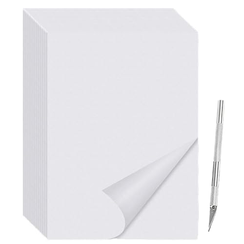 ダイヤモンドアート 剥離紙 A4 20枚 彫刻刀付き 防塵防水 ダイヤモンド塗装 透明フィルム 交換用 使いやすい 再利用可能 ダイヤモンドアートアクセサリー キャンバス保護用 手芸用品