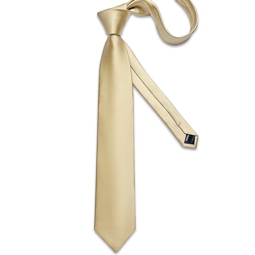 Image of DiBanGu Mens Solid Color Tie and Pocket Square Set Woven Silk Plain Necktie & Handkerchief for Men Wedding Party Formal