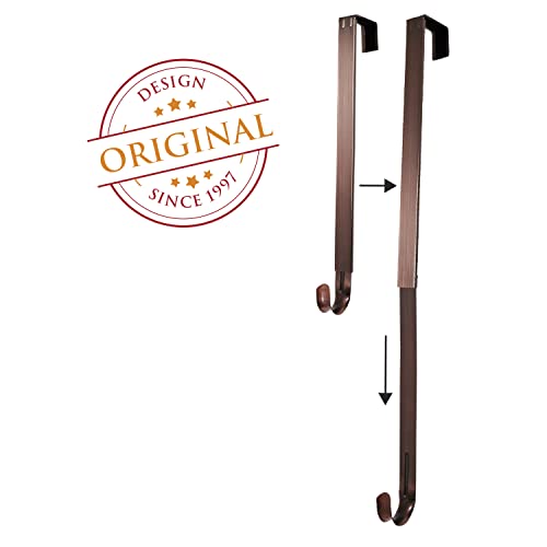 Haute Decor Adapt Adjustable Length Wreath Hanger With Removable Icon (Oil-Rubbed Bronze - Reindeer) #TOP2
