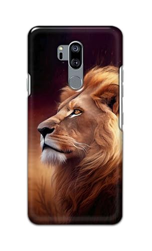 Image of Printed Hard Back Cover for LG G7 ThinQ | LG G7 Plus Back Cover (Lion Design -K1) -190724(DP)
