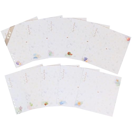 9" x 9" Extra Pages for Photos – Perfect Fit for Yulka Crafts Baby Memory Book “Choose Joy” 9" x 9" | 10 Additional Paper Sheets for Loose-Leaf Baby Photo Album Keepsake Journal - Refill Paper Set