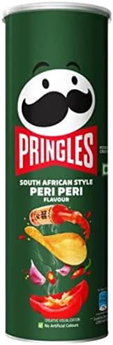 Pringles Peri Peri Flavour Potato Crisps, 107g