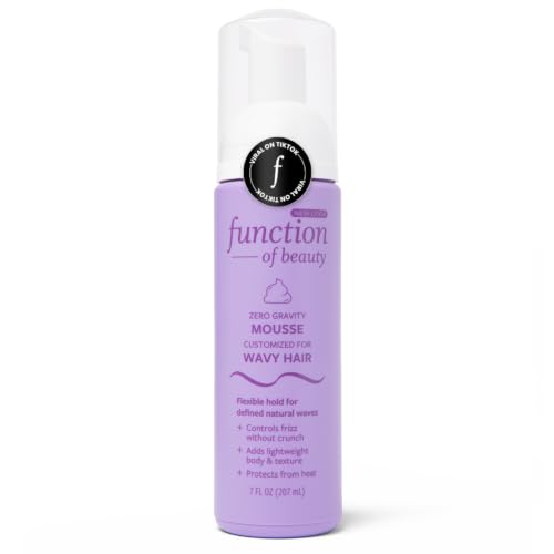 Function of Beauty Wavy Hair Mousse for Styling - Anti-Frizz Hair Styler Adds Volume & Defines...