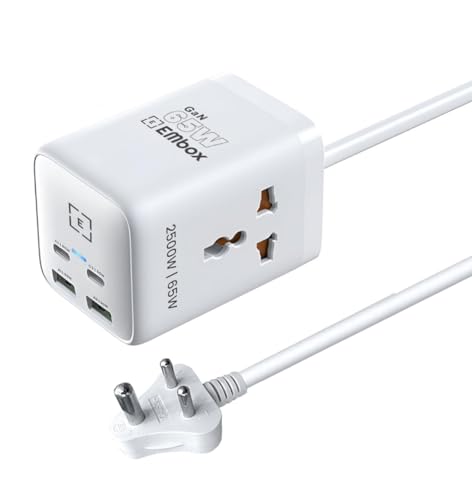 Embox 6-in-1 Gan Charger 65W Fast C...