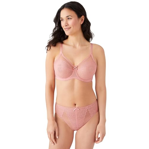 Image of Wacoal Women's Retro Chic Unlined Mesh Full Coverage Underwire Bra, 855186