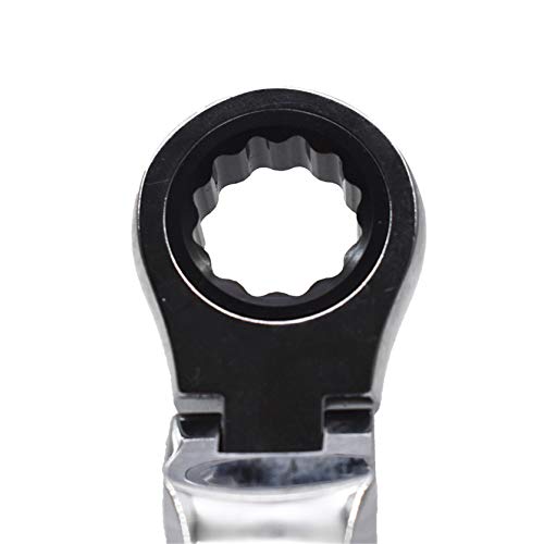 Tinvhy 12-Piece Flex-Head Ratcheting Wrench Set 8-19Mm Metric Flexible Head Ratcheting Wrench Combination Spanner Tool Ratchet Wrenches Set - Automotive Tools #TOP5