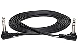 Hosa CSS-103RR Right-Angled 1/4 inch TRS Balanced Interconnect Cable, 3 feet
