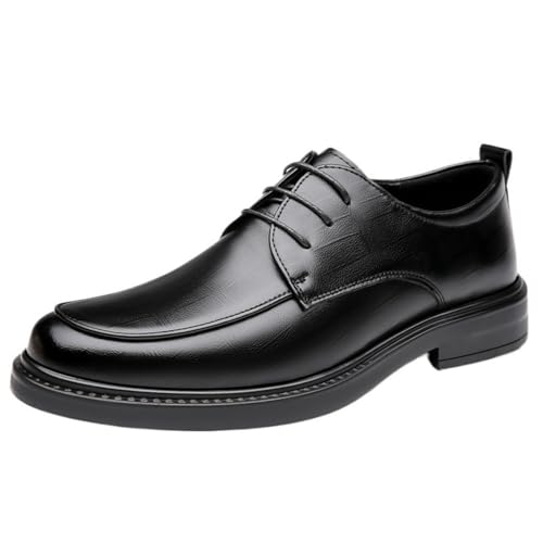 Men's Lace up Oxford Dress Shoes Genuine Leather Business Footwear Comfortable Formal Oxfords Slip Resistant Casual Office Wedding Work Shoes2