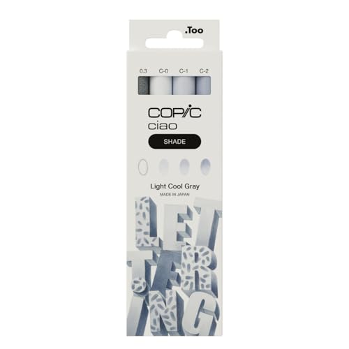 Copic Ciao Shade Set Light Cool Gray, 3 Twin Marker mit einer...