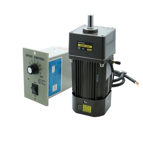 Moteur asynchrone monophasé AC 250W 220V avec contrôleur de vitesse pour convoyeur