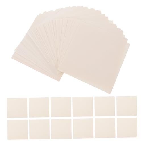 KICHOUSE 10x10cm Square Qualitative Filter Sheets 100 Sheets Set Lab Filter Paper Optimal Filtration for Experiments