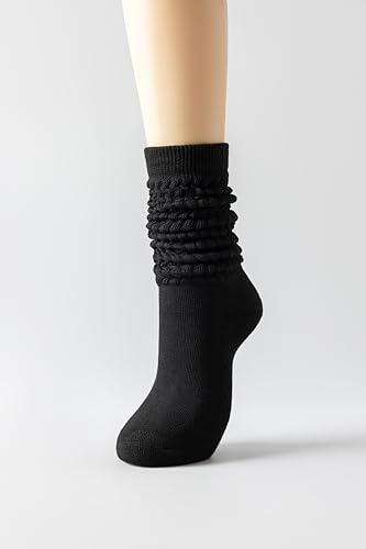 Slouch Socks Women Thigh High Boot Socks Soft Scrunch 3 Pair Pack