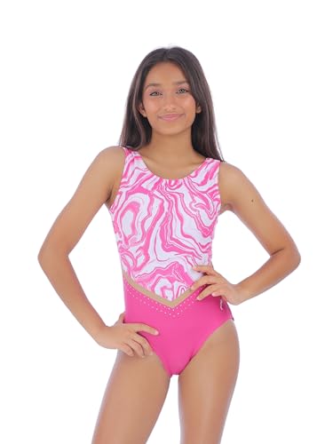 IKAANYA Girls/Women Sleeveless Leotard - Ideal for Gymnastics, Dance, Yoga, Acrobatics or Performance (Toddlers, Kids, Adults)