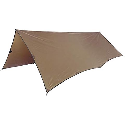 OneTigris Wasserdicht Leichte Ripstop Tarp/Sonnensegel für Camping Wandern 3 × 3m Kompakt Vielseitig Durable Backpacking Persenning Cover