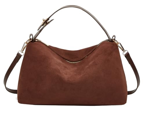 Suede Shoulder Bags For Women Crossbody Bag Suede Tote Bag Satche...