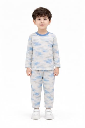Image of 3BROS BodySuit /Dress for Boys /Girls Full Pajama & Casual Full Sleeves Night Suit Top Combo Kids Set