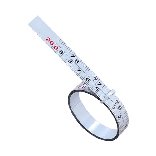 Cinta métrica adhesiva 2 m acero inoxidable miniatura 6