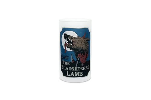 Image of Green Listing LTD an American Werewolf in London The Slaughtered Lamb Heavy Duty Frosted Pint Beer Glass Stein Gift Pub Tankard