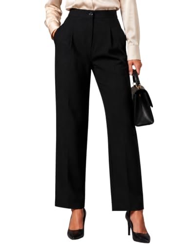 Image of Leriya Fashion Formal Pants for Women Office Wear |Trousers for Women - Straight Pants for Woman Formal Pant for Woman, Stretch Lycra Workwear Trousers