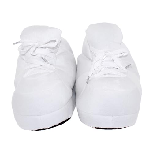 Image of Happy Feet Slippers Standard Sneaker Slippers for Men, Women, and Kids - Women Shoes, Gifts for Women, As Seen on Shark Tank - Classy Oversized House Slippers for Women with Non-Slip Rubber Soles