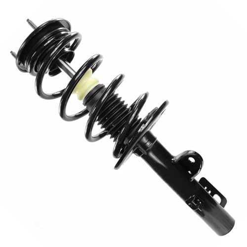 Image of Detroit Axle - Front Struts Rear Shock Absorbers for Ford 2009 Flex, 2 Complete Struts with Coil Spring 2 Shock Absorbers Assembly Replacement Suspension Kit