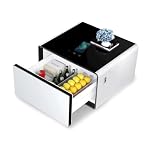 Smart Nightstand with 15W Wireless Charging & Built-in Mini Fridge, Stylish Bedroom Side Table, Modern Bedside Table, Chic Accent Fur for Bedroom