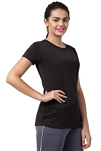 Image of BLUECON Women's Slim Fit Polyester T-Shirt