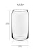 Libbey Can Shaped Beer Glass - 16 oz - 4 PACK w/ Pourer