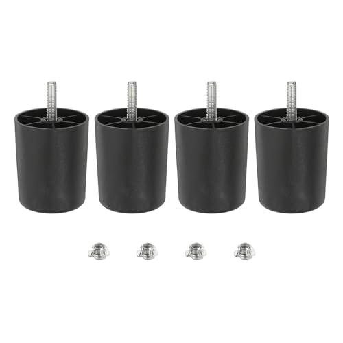 Patas de plástico para muebles de sofá y cama, repuestos con perno cónico M8 2