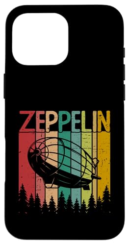 Retro Vintage Zeppelin 70s 80s Dirigible Airship �X�}�z�P�[�X iPhone 16 Pro Max �p