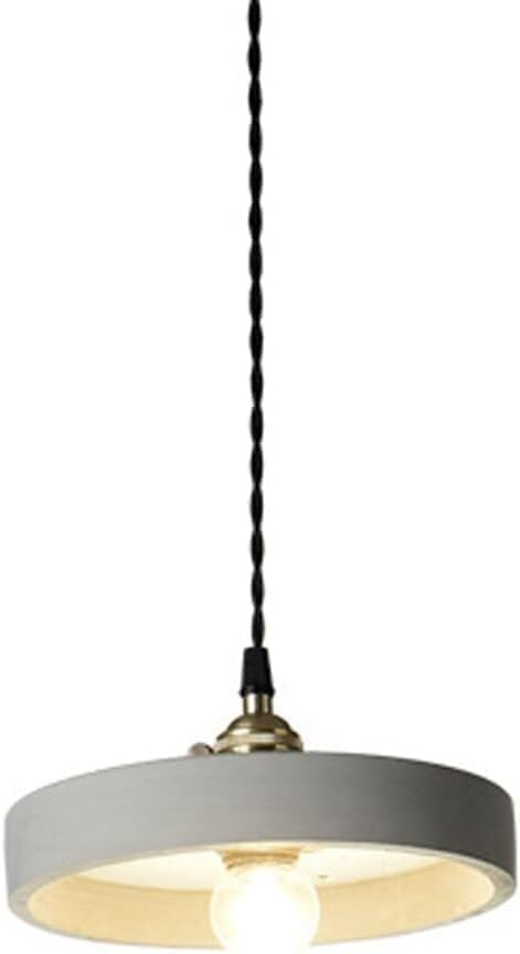 Candelabro de concreto industrial con interruptor rotativo gris y negro para pared de cocina