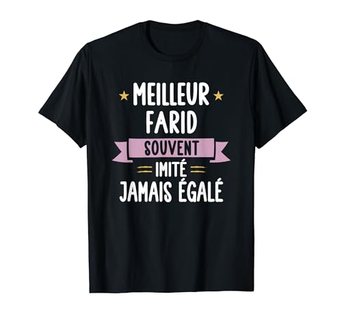 Photo de Cadeau Homme Unique Humour Prénom Personnalisé Farid T-Shirt