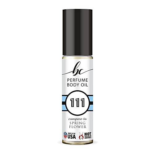 BIOCURA BC Perfume 111 Inspired by Spring Flower For Women Replica Fragrance Body Oil Dupes Alcohol-Free Sample Travel Size Concentrated Long Lasting Roll-On 0.3 Fl Oz/10ml
